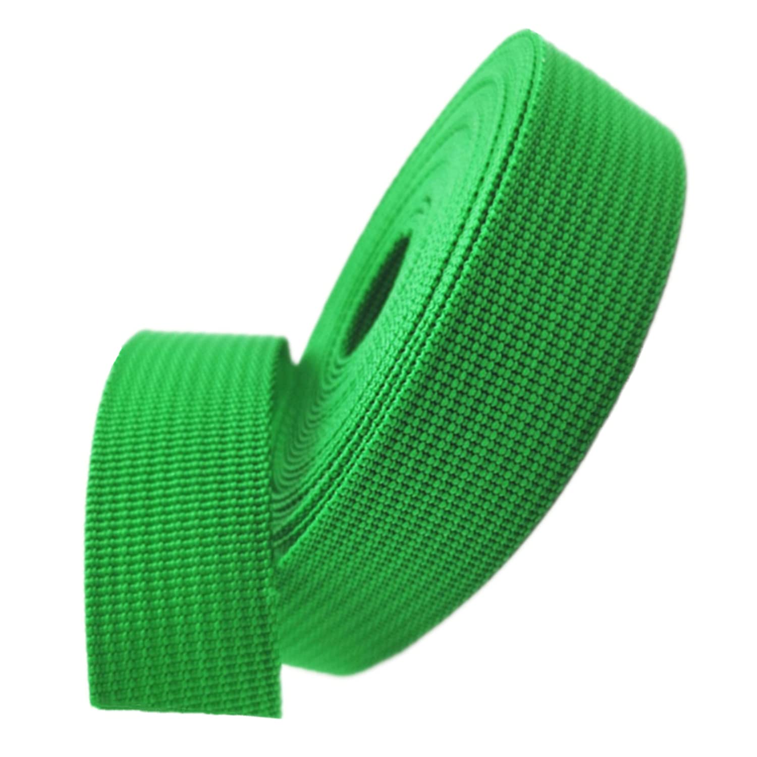 Taśmy, Polipropylen w jodełkę 25 mm wielokolorowy 5-50 jardów(Grass Green,10 yard)