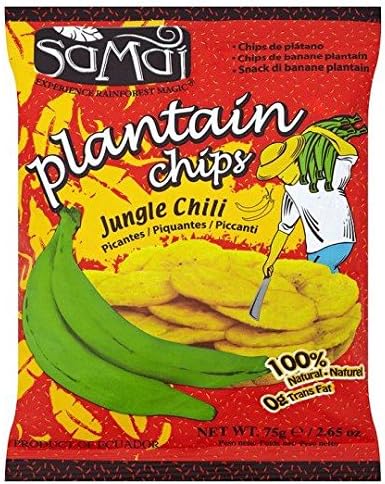 Samai Plantain Chips Chilli - 75g - Pack of 8 (75g x 8)