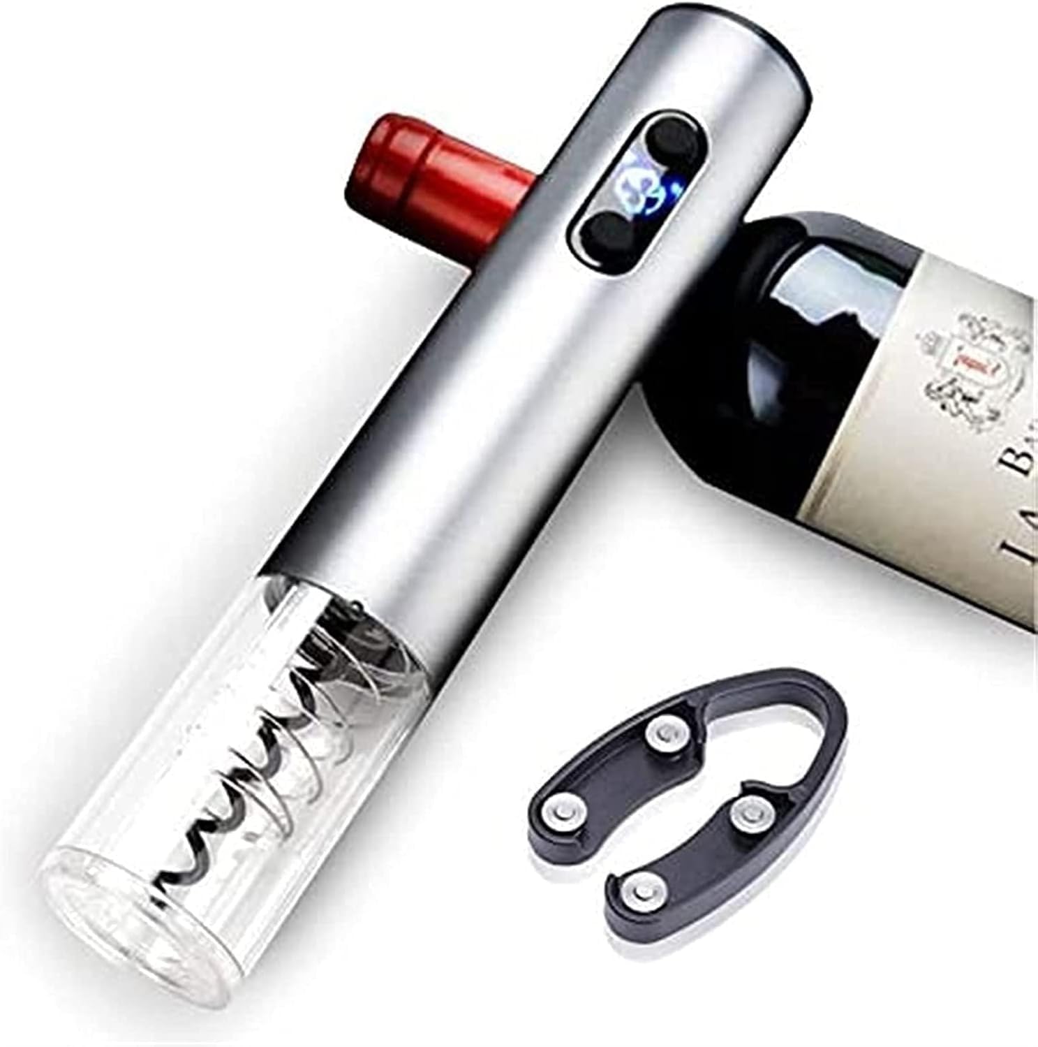 Electric Wine Bottle Opener Automatic Wine Bottle Corkscrew Opener with Foil Cutter Rechargeable Wine Corkscrew