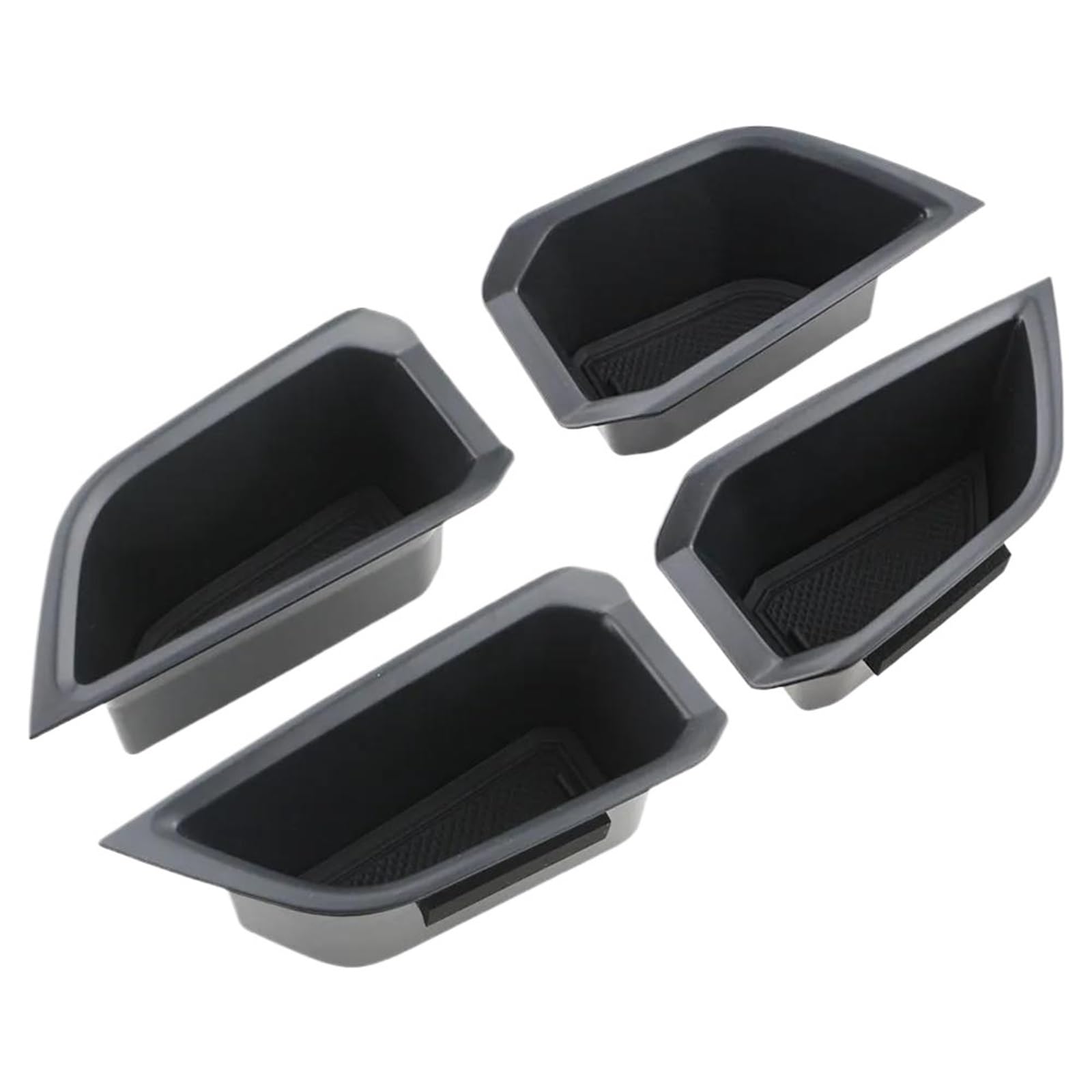 Hbaeweo One Color Car Door Handle Organiser For Audi For Q4 E-Tron Etron 2019-2025 Car Container Door Handle Pocket
