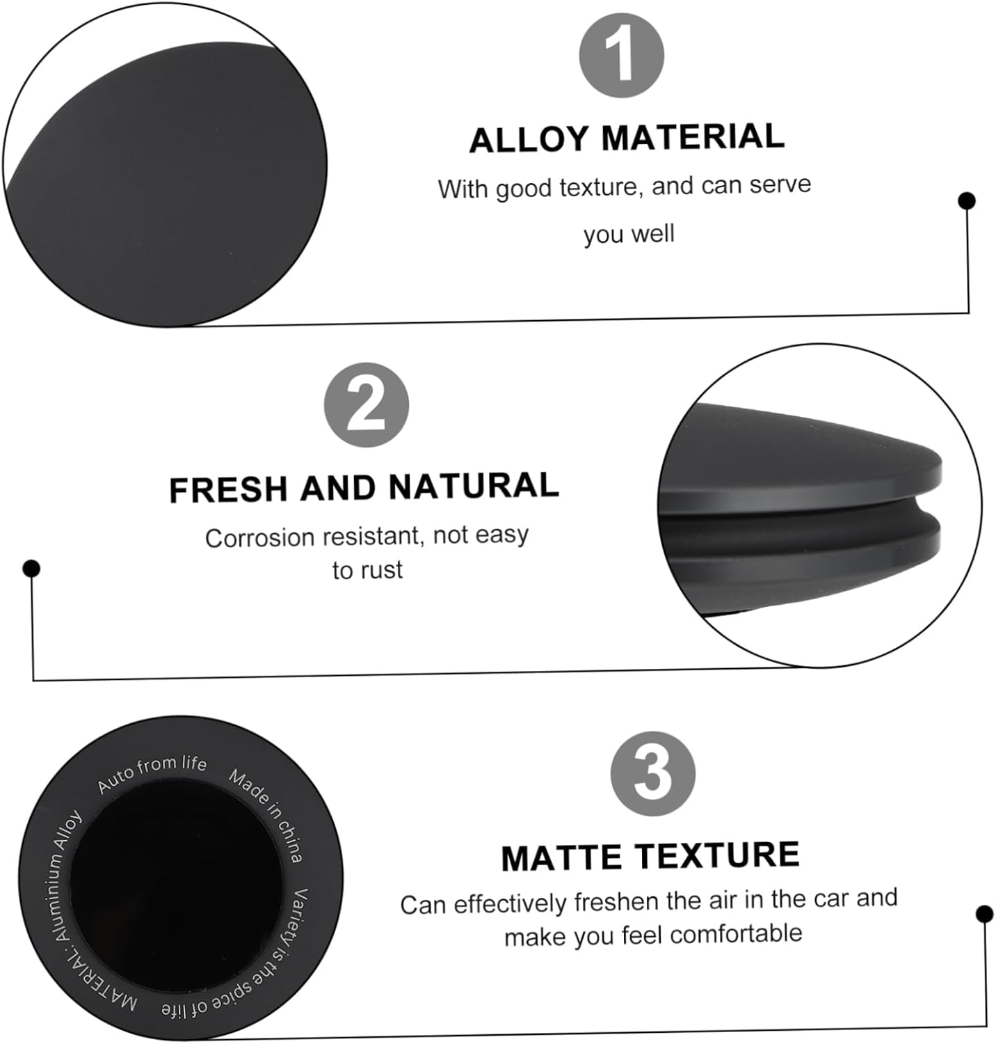 SUPVOX 2sets Car Freshener Diffuser Auto Aroma Machine Easy to Replace Tablets