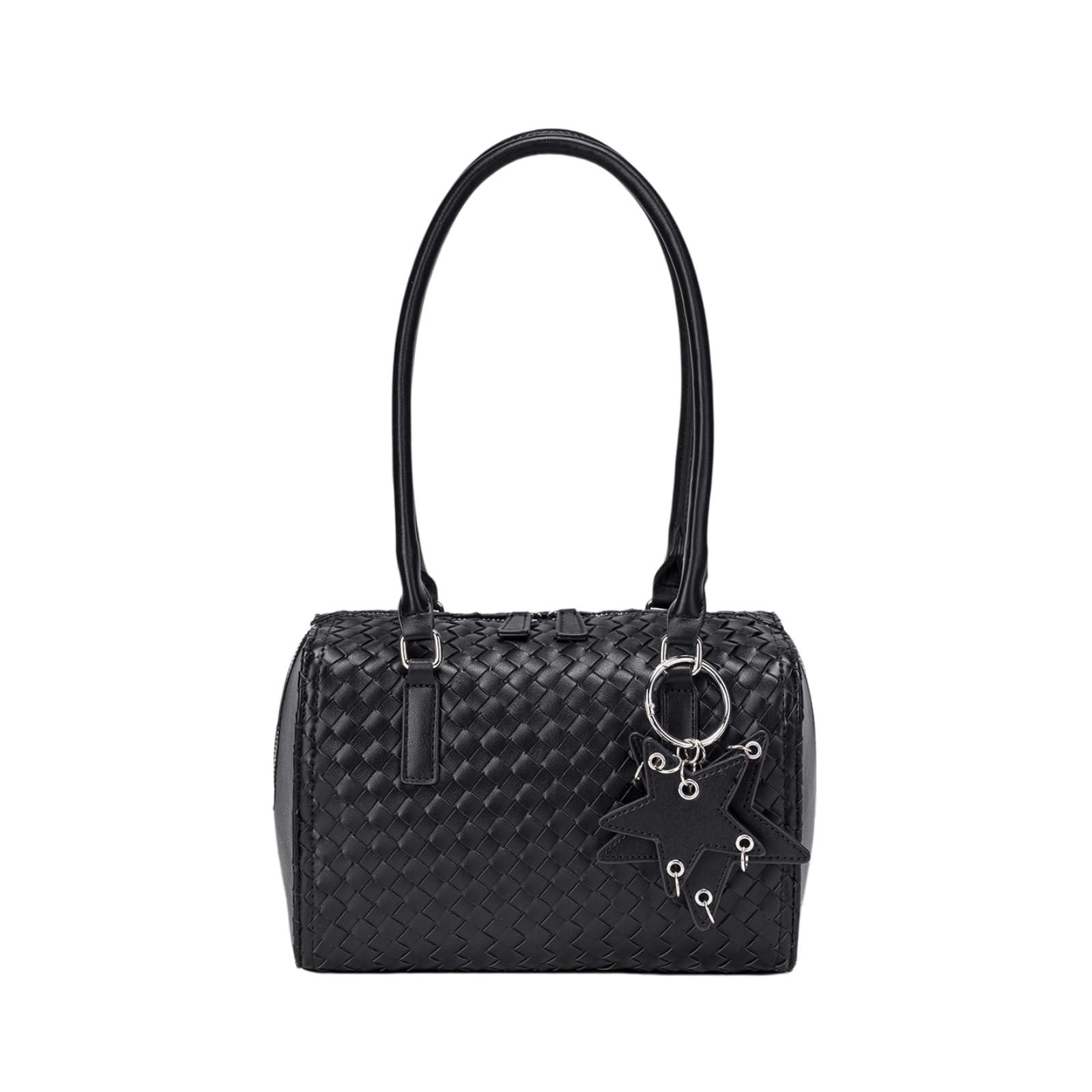 Borsa Donna Donne Tessuto Cuscino Borsa, Pu Top-Maniglia per Il Lavoro Viaggio Shopping Occasioni Giornaliere Casual All'aperto