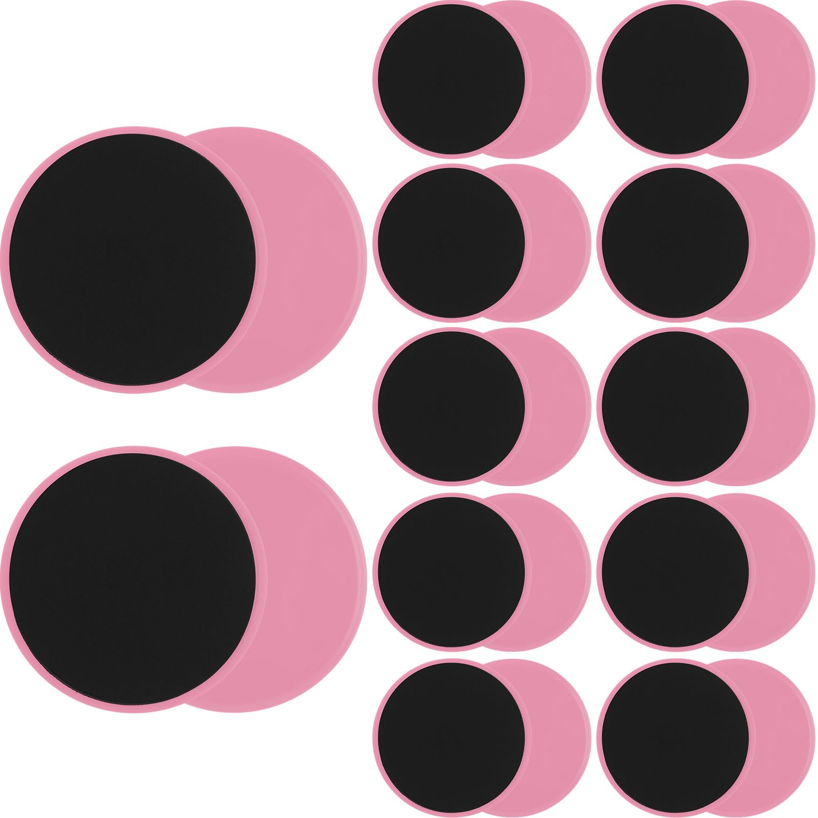 Wettarn 24 Pcs Core Sliders for Training Abdominal Exercise Gliding Discs Dual Sided Training Sliders Disc Fitness Sliders Exercise Gear for Gym Floors Training Abdominal Core Strength(Pink)-image-31