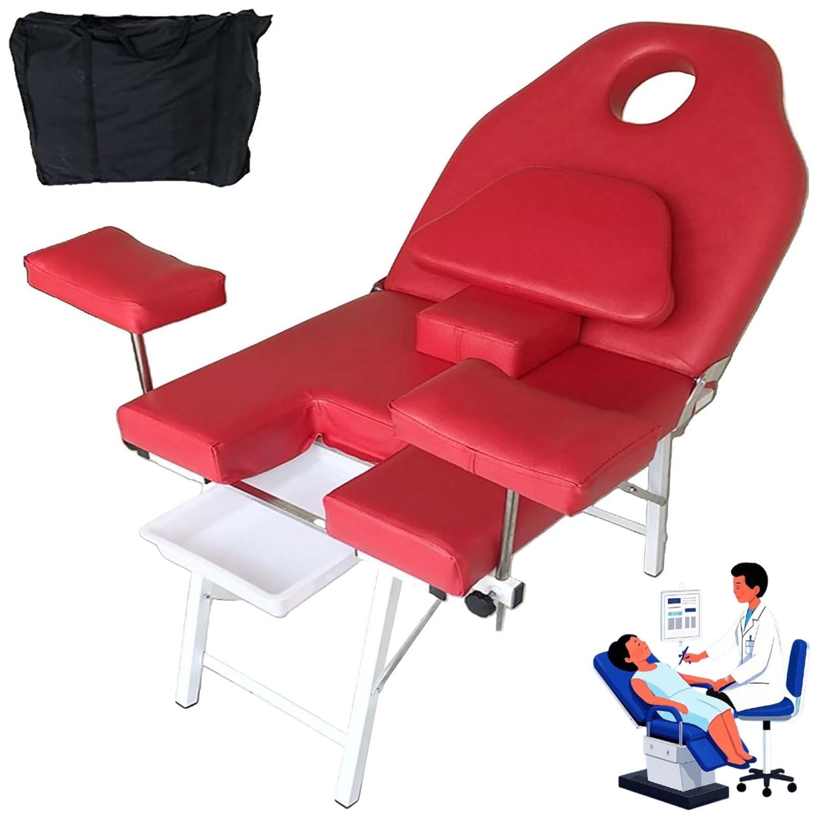 Sedia per Visita ginecologica, Lettino per Lavaggio ginecologico, Tavolo da Parto Pieghevole Portatile per chirurgia ginecologica, Sedia per Allattamento privata Medica