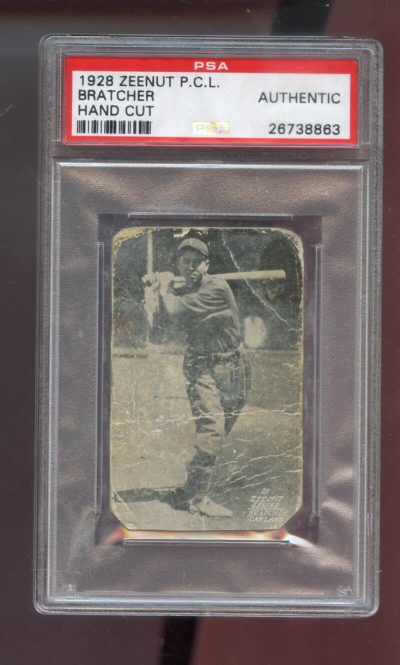 1928 Zeenut Zeenuts Joe Bratcher PSA AUTHENTIC Graded Baseball Card Pacific Coast League PCL P.C.L. Oakland Oaks