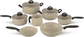 Brinox - Jogo de Panelas 7 Peças Ceramic Life Suprema - Vanilla