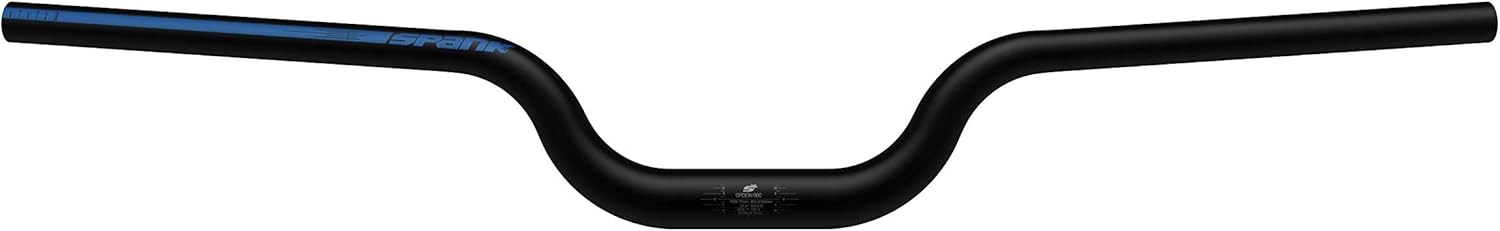 Spank Spoon 800 (Black Green, 800mm), Rise 75mm Unisex Adult Hanger, Mountain Bicycle Handlebar, Aluminium Alloy Handlebars, Bicycle Handlebars, Steady Handlebar