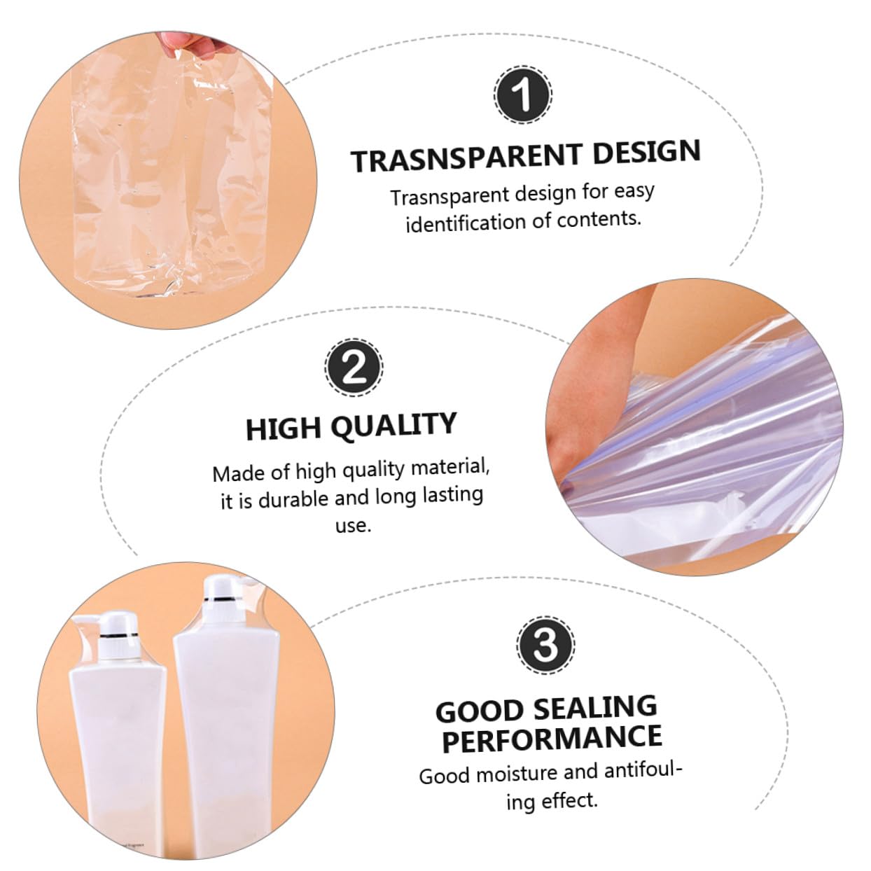 100 Pcs Curved PVC Heat Shrink Wrap Bags 9x25 Cm Sealed Packaging Film for Bottles Boxes Crafts Food Storage