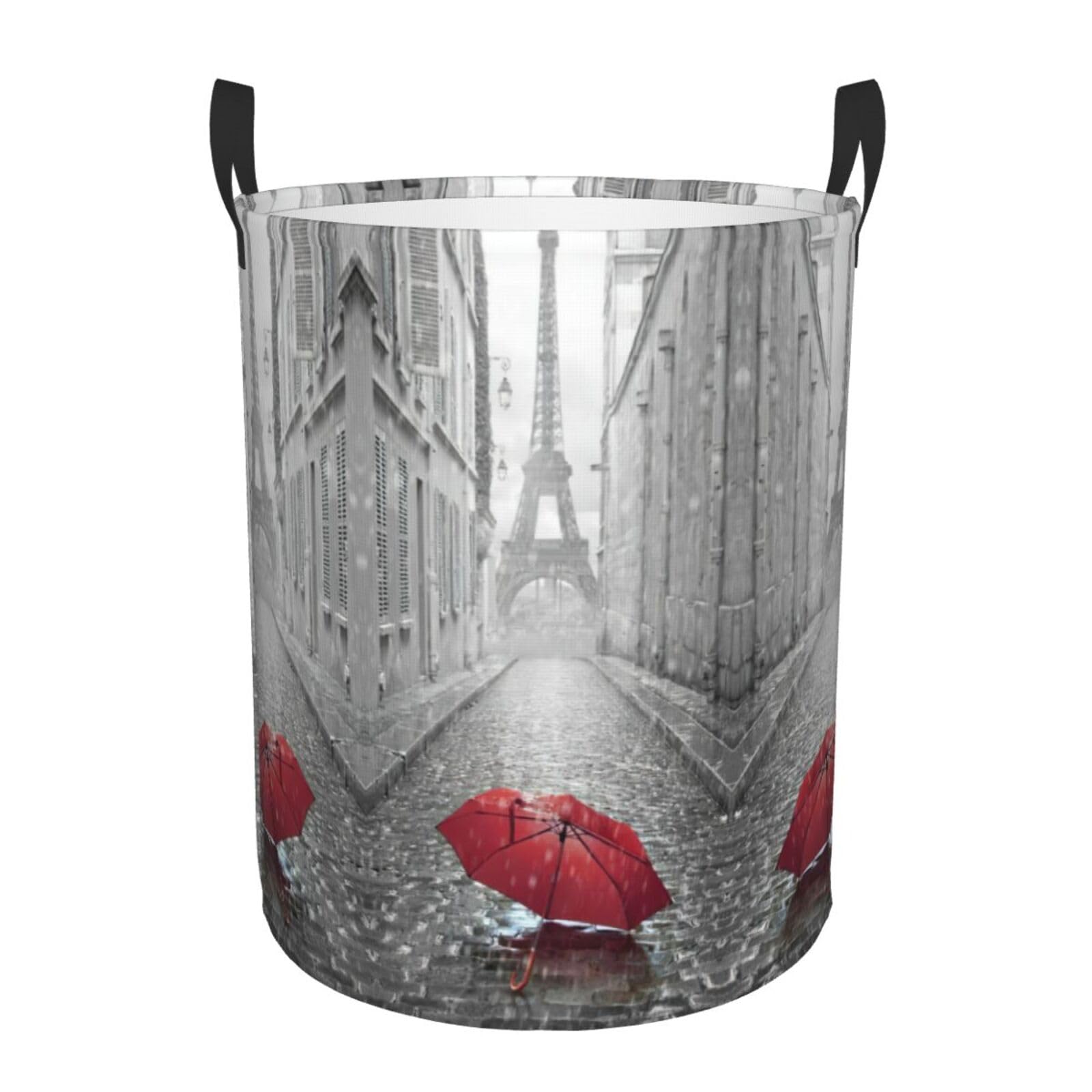 Grand panier à linge imprimé Tour Eiffel pour linge sale et couvertures