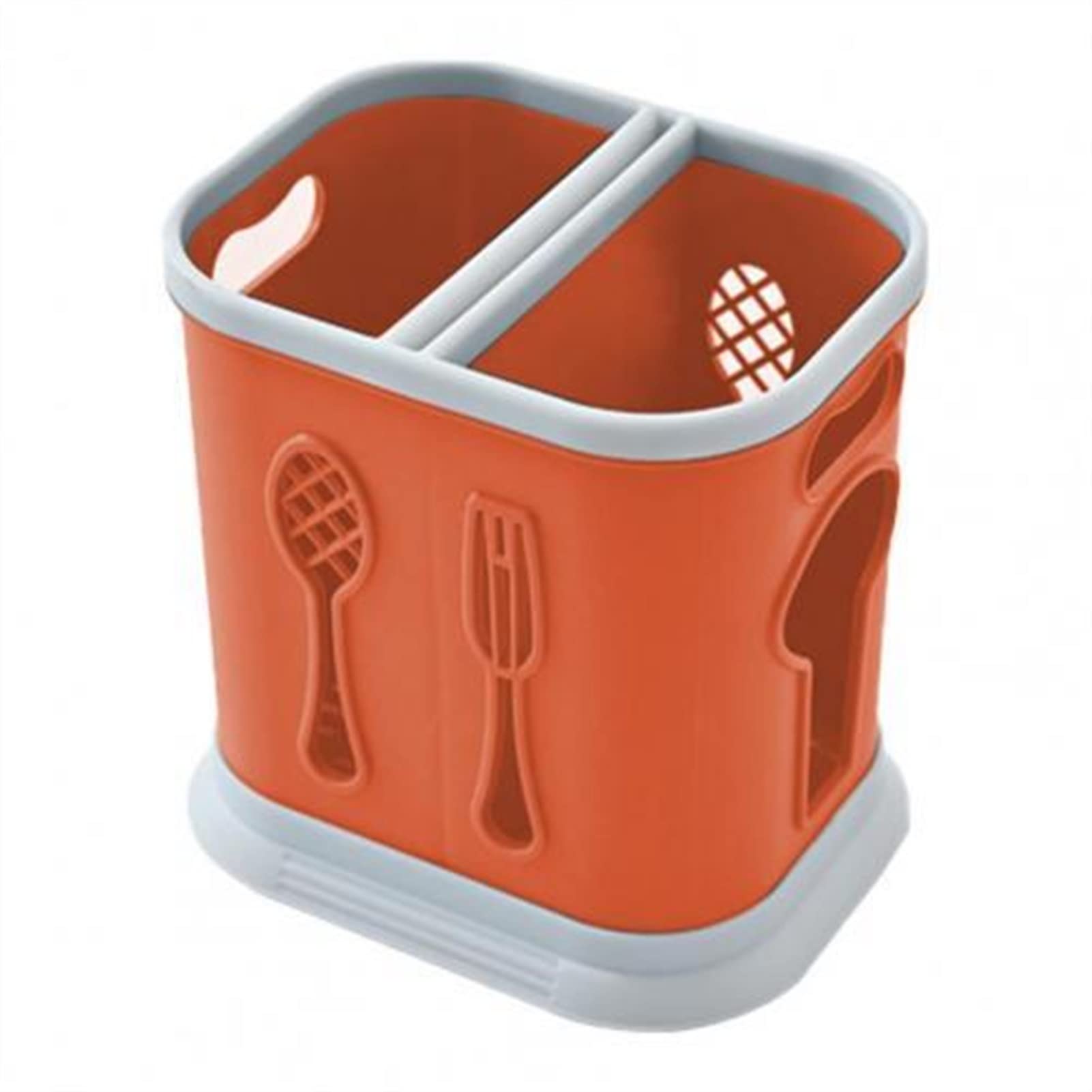 Utensilienhalter Praktische Löffel Essstäbchen Aufbewahrungskoffer Platz sparen Geschirrhalter Glatte Randlöffel Organizer for Home Kitchen Restaurant Besteckhalter (Color : A)