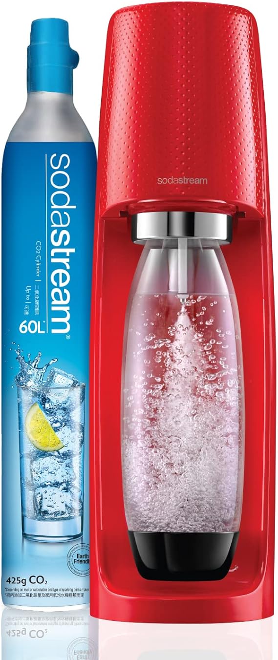 SodaStream Spirit 8718692619470, Kunststoff, Rot, 18,6 x 13 x 43 cm, 3