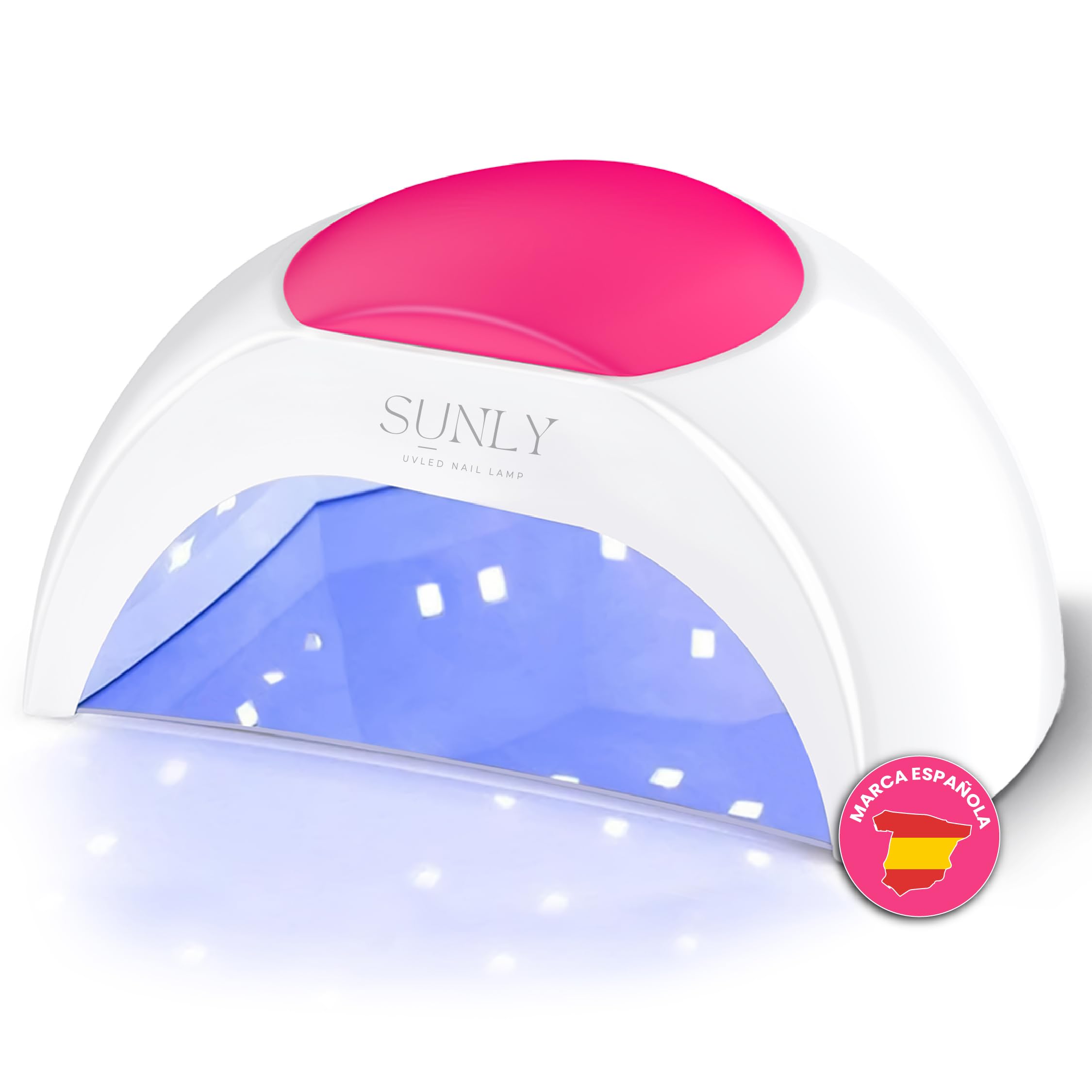 Lampara Uñas Semipermanentes - Lampara UV LED Uñas de Gel, Lampara de Uñas con 4 Temporizadores, Sensor Automático, Secador de Uñas de Gel Para Manicura/Pedicura, Lampara Led Uñas 48w Profesional