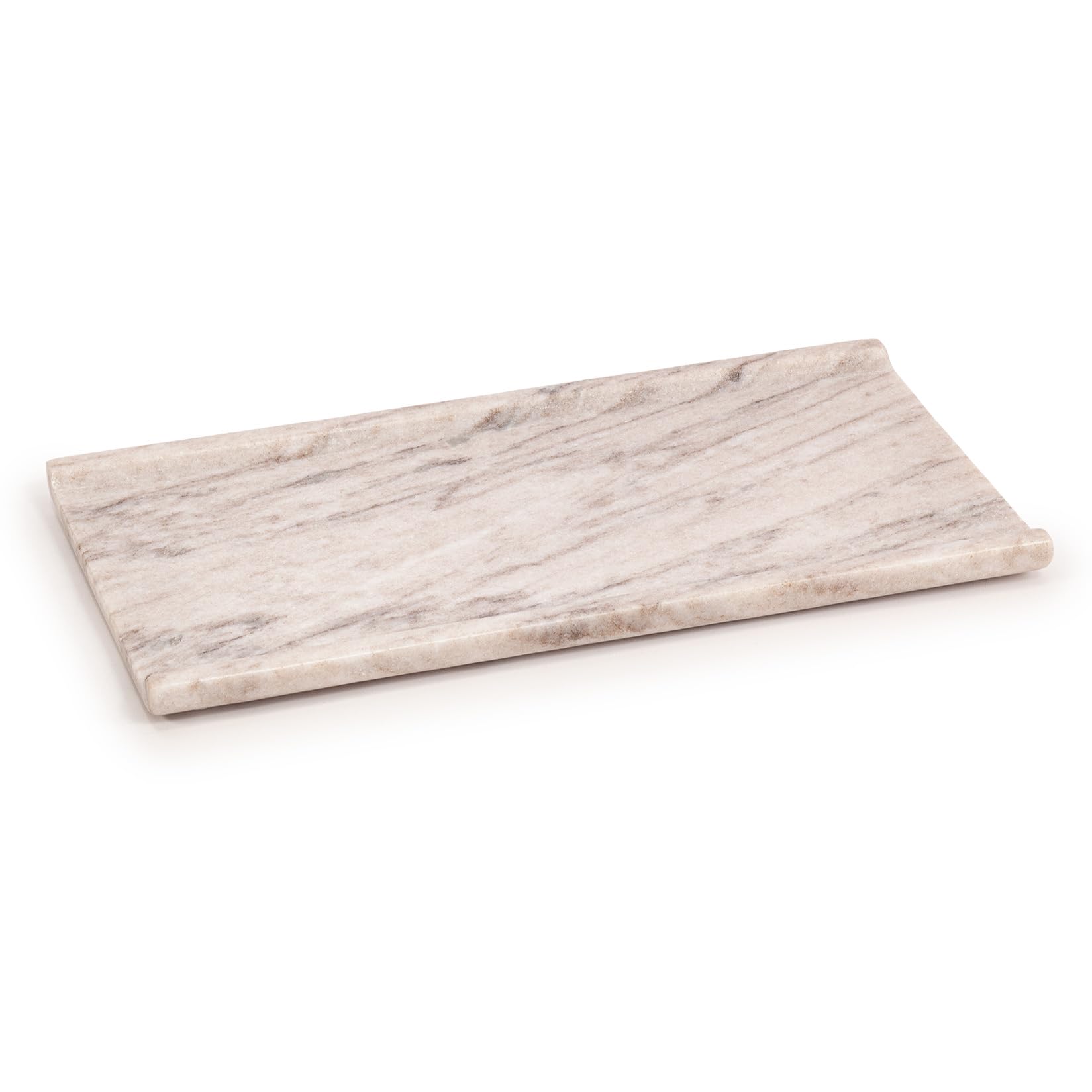 Ehc Natural Decorative Marble Serving Tray For Bathroom, Vanity, Jewellery, Coffee Table Accessory, Multipurpose Organizer