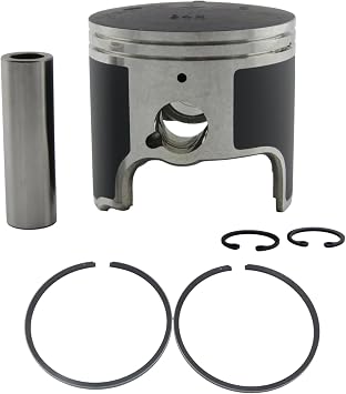 Asaki 64X-11631-00 65U-11631-00 Standard Size Piston Kit 84mm Bore Replacement for Yamaha 760 1200 Series PWC 1996-2005