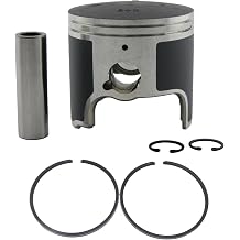 Asaki 64X-11636-00 65U-11636-00 Oversize 0.50 Piston Kit 84.50 mm Bore Replacement for Yamaha 760 1200 Series PWC 1996-2005