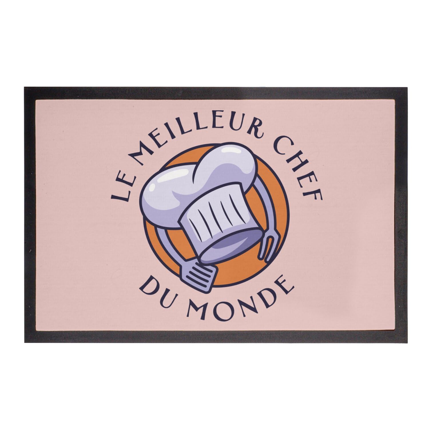 Paillasson rose anti-saleté 75x50cm pour sol de cuisine propre
