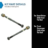 Vista 376 de TRQ Juego de barras de acoplamiento interiores delanteras 2 piezas compatibles con Acura RDX 2013-2018