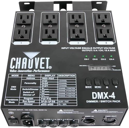 CHAUVET DJ Iluminación LED, plata (DMX-4)