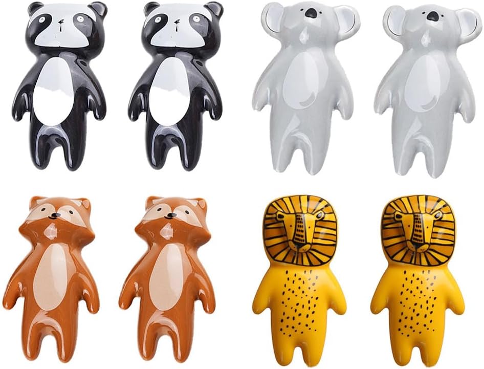 gepas 8 PCS Drawer Knobs Handle, Cartoon Animal Drawer Pulls, Kitchen Cabinet Knobs For Home, Dresser Knobs Pulls, Drawer Cabinet Door Wardrobe Handles