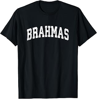 Brahmas Mascot Vintage Athletic Sports Name Design T-Shirt