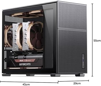 JONSBO D31 MESH mATX Gehäuse, Tempered Glass - schwarz
