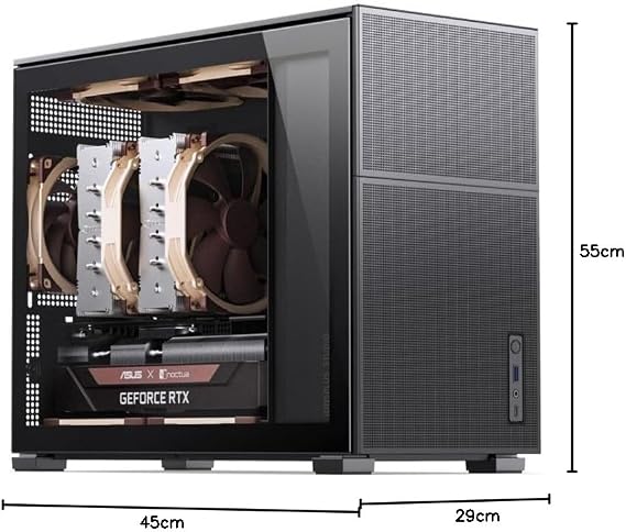 JONSBO D31 MESH mATX Gehäuse, Tempered Glass - schwarz