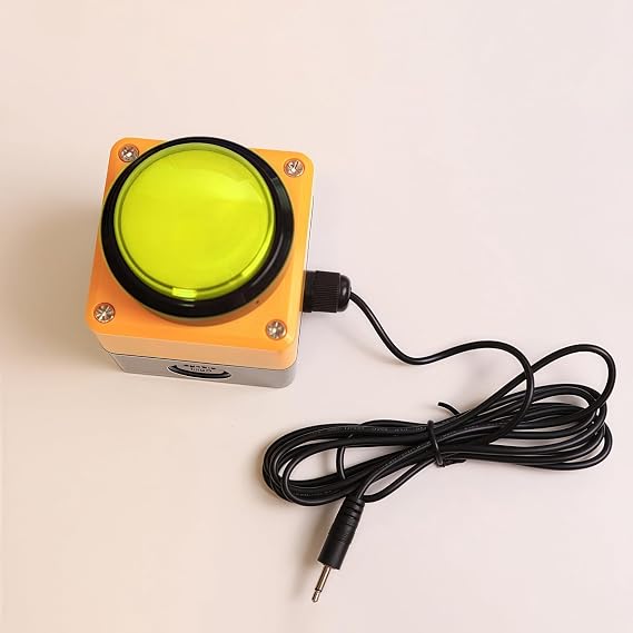 Programmable USB Macro Enter Keypad, One-Handed Customizable Buttons with Macro Keys, Control Switch for Gaming, Streaming,PC, PS5, Customized Combination Buttons, Yellow