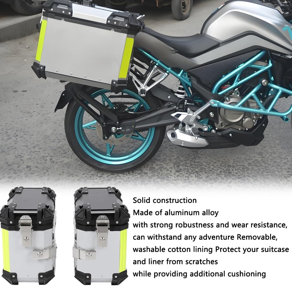 Aluminiowa obudowa boczna motocykla, torba na siodełko, bagażnik bagażowy z zamkiem bezpieczeństwa i miejscem na narzędzia