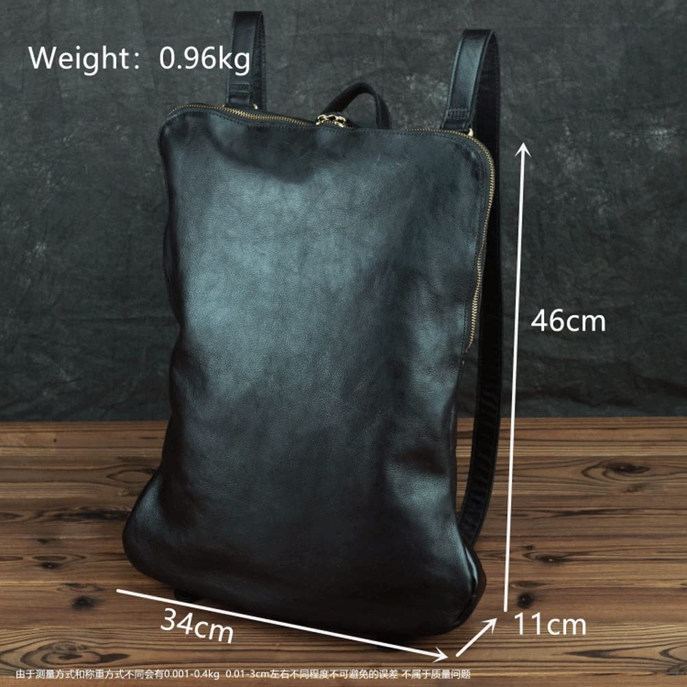 Mochila de Estilo Retro de Personalidad Gran Capacidad de 15.6 Pulgadas Mochila de computadora (Color : A, Size : 46 * 34 * 11cm)