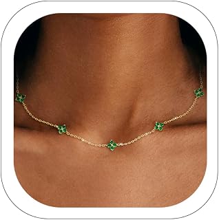 Birthstone Gold Birthstone Dainty Necklace