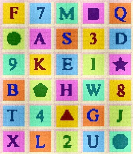 Script Numbers Needlepoint Amazon.com: Pepita Letters Numbers Shapes Needlepoint Canvas