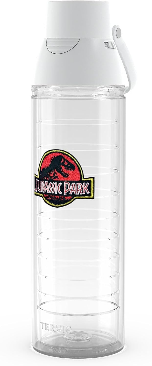 Tervis Venture Lite Universal Jurassic Logo Made in USA Double Walled Insulated Tumbler Travel Cup Keeps Drinks Cold & Hot, 24oz Water Bottle, Classic