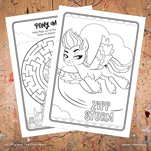 My Little Pony 48 Page Coloring Book, 4 Crayons Bendon 53741 #TOP2