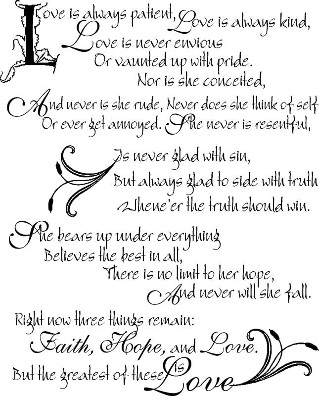 Celebration and Occasion Stamps Love Poem Stamp, Black