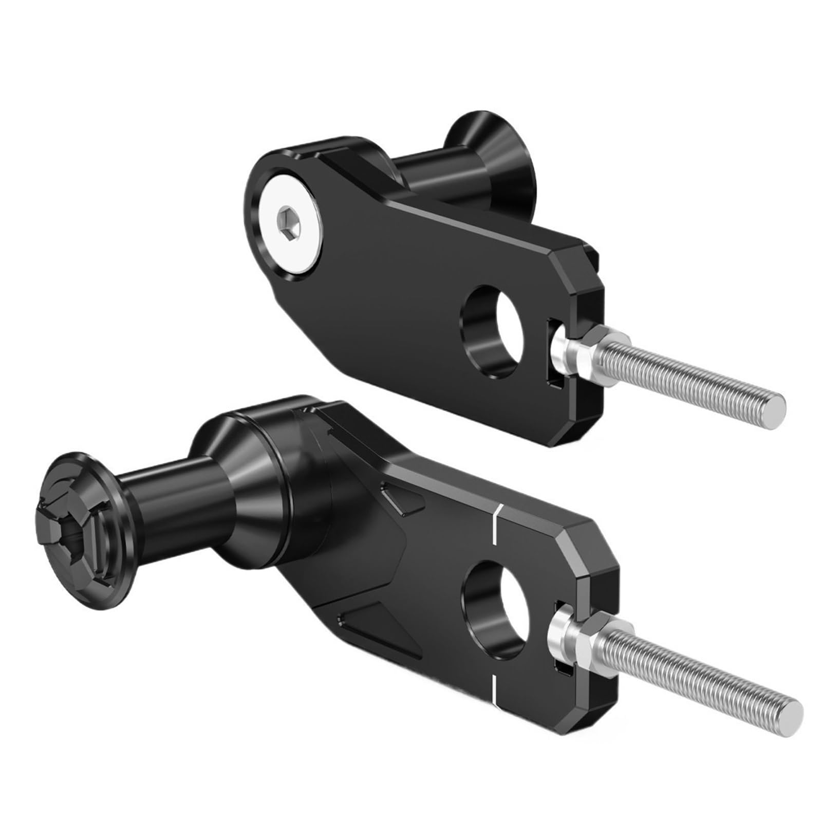 Ajusteur de Chaîne Bobines de curseur de bras oscillant, ajusteurs de tendeur de chaîne adaptés à la Honda CRF1100L Africa Twin Adventure Sports 2020 – 2025 Tendeur de Chaîne de Réglage de | Black