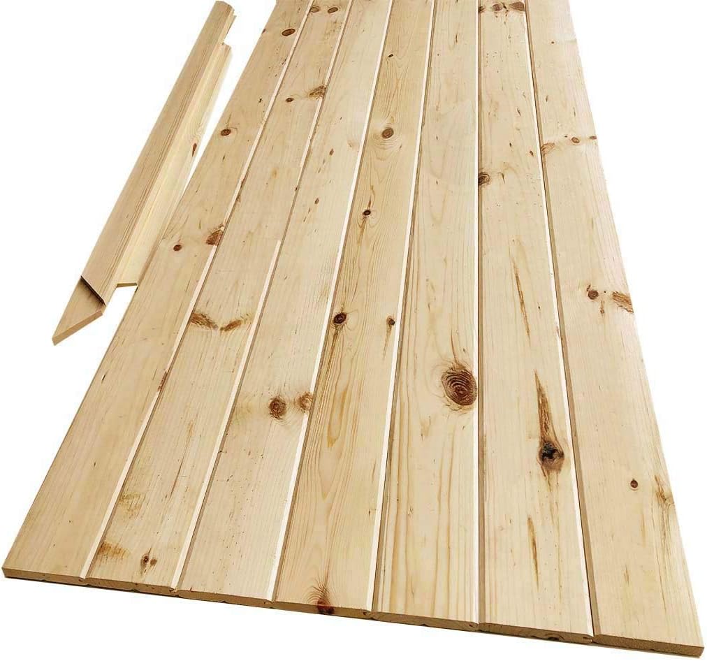 K-Bar Solid Pine Core Unfinished Interior Barn Door Slab DIY Kit 84 in. x 30 in.