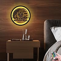 Vista 34 de Custom Golf Player Hanging LED Night Light Personalized Golf Name Neon Sign Golf Player Themed Gift Golf Swing Metal Sign Golf Player Wall Art