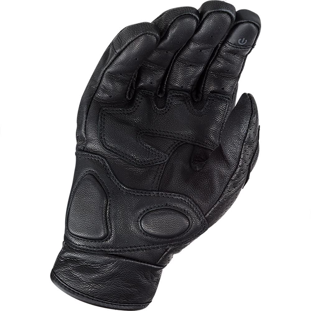 LS2 70040S0165M Guantes Moto Rust, Hombre, Negro, M