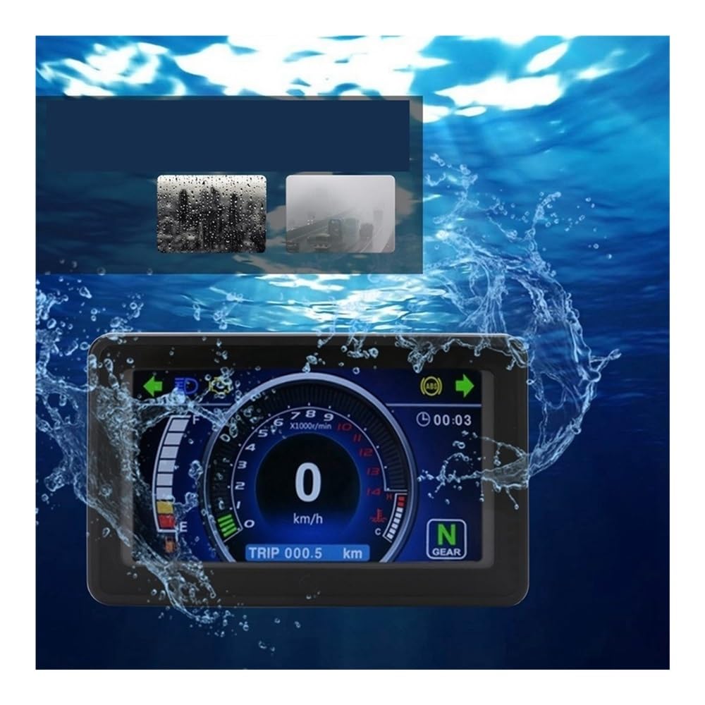 Speedometer Odometer Meter Universal 12V Motorcycle Full Display Multi-Function Instrument Speedometer Digital Odometer Motorcycle Speedometer