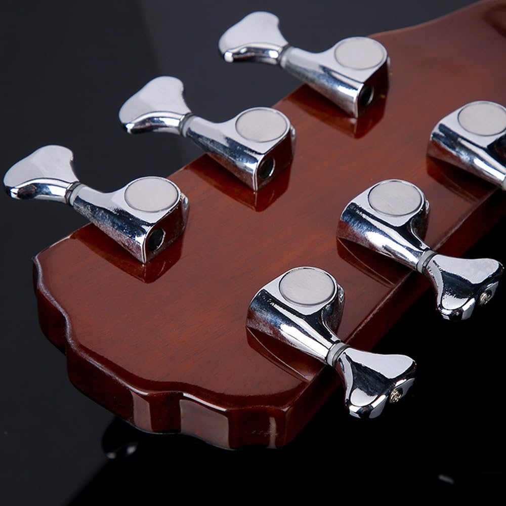 ByErz JF-K8 Chitarra folk in abete rosso impiallacciato singolo da 41 pollici con design unico del modello della tastiera e superficie in legno originale, adatta for esercitarsi e suonare, principiant