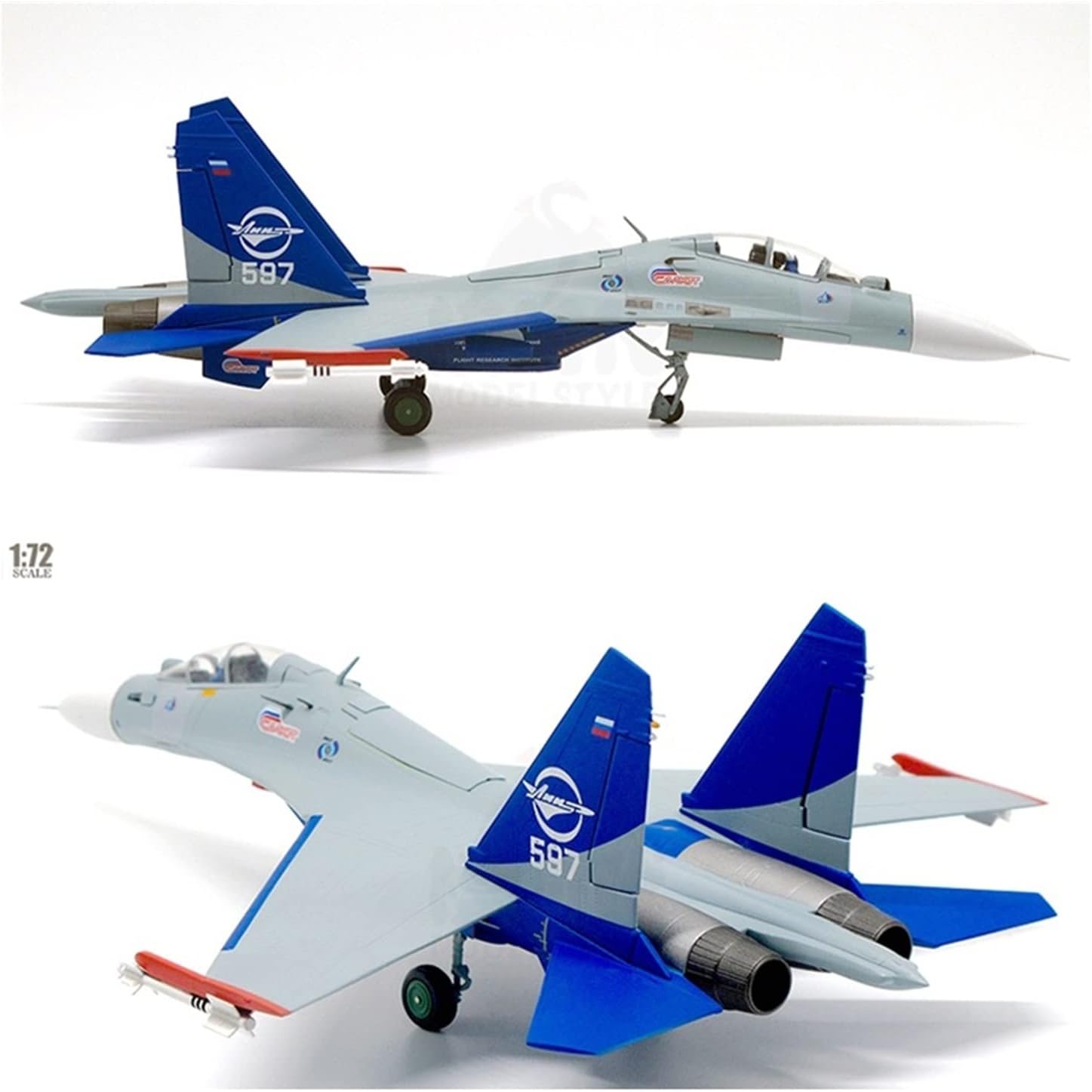 1 72 Fit for SU-30LL Flanker Flight 597 Fighter Alloy Metal Model Aircraft Collectible Souvenir Gift Hobby Playgame Kit