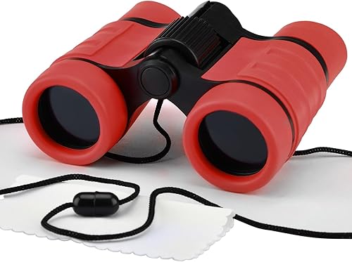Miniatura 10 de Prismáticos para niños, prismáticos para niños de 3 a 15 años, juguetes para niños y niñas, regalos ópticos, a prueba de golpes, binoculares de
