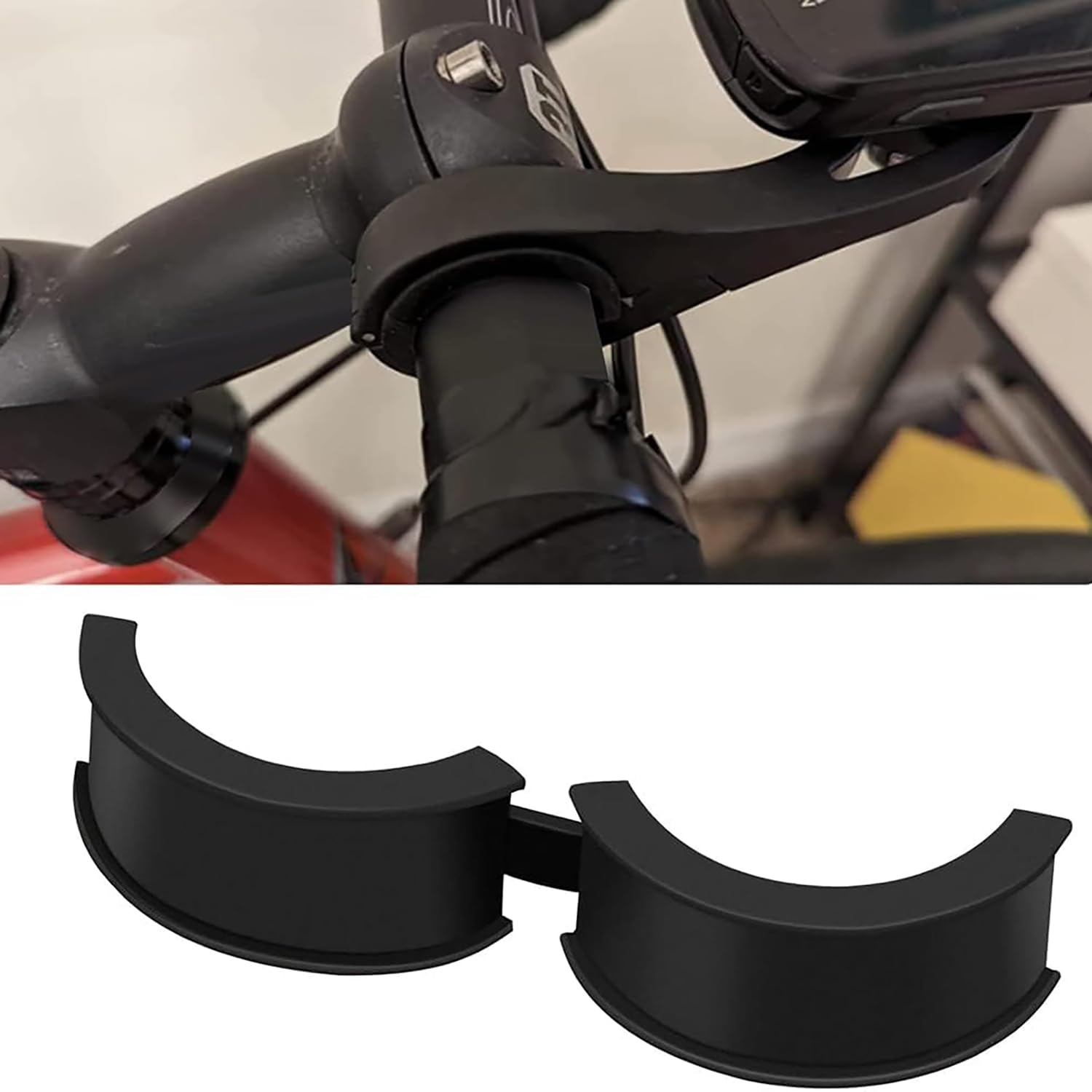 20 rondelle di Gomma per Biciclette, Guarnizione per Manubrio della Bicicletta Antivibranti e Antiscivolo 31.8 a 22.2/25.4 Rondelle per Telefono Montagna, Guarnizione di conversione