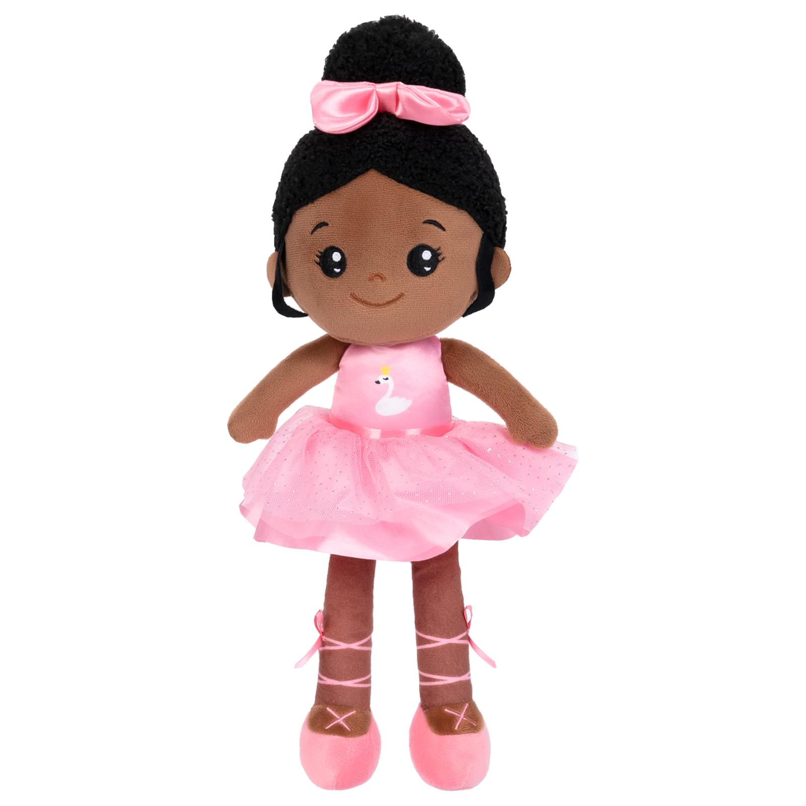 OUOZZZ Muñecas de Trapo para Bebé con Ropa de Tulipán Rosa y Pelo Rubio, Mini Muñeca de Peluche Suave Juguete, Regalo para Niños 3+ Años, 25cm — view 15
