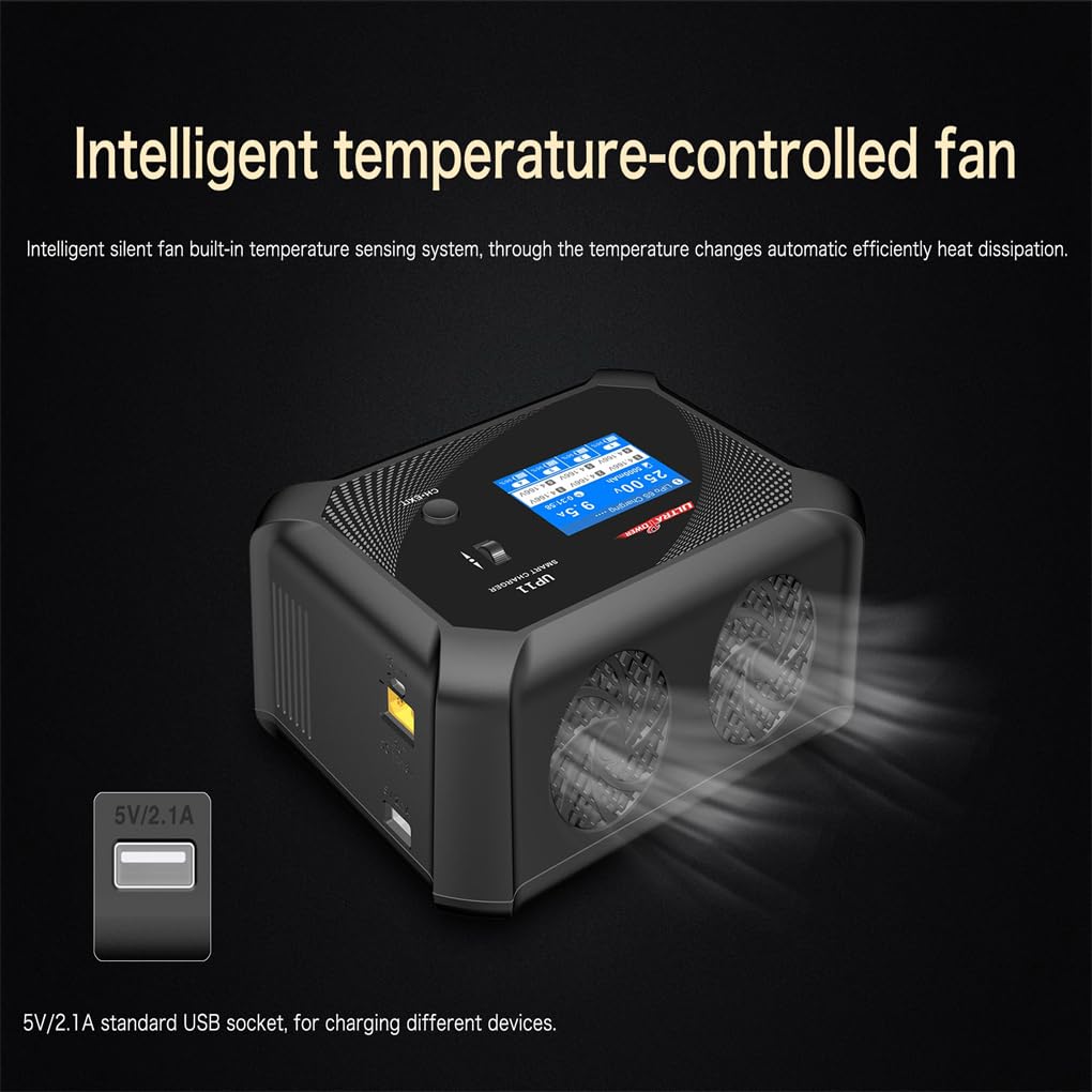 UP11 AC240W DC600W 4 canaux Chargeur d'équilibre Intelligent pour Voiture RC Smart Blance Chargeur Intelligent Blance UP11
