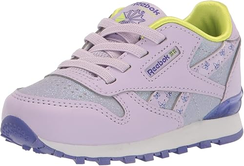 Reebok Tenis clásicos unisex de cuero Step N Flash Light Up