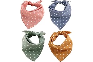 4 Pack Dog Bandana: Stylish and Practical Fall/Winter Scarves for Your Canine Companion