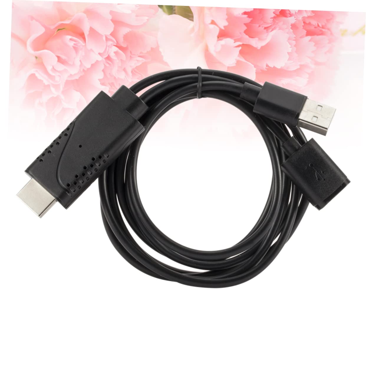 HOMSFOU 3stücke Usb Adapterkabel Für Ios Und Usb Female Zu Male Hdtv-display Ladefunktion Schwarz Kompatibel Mit Smartphones Und Tablets