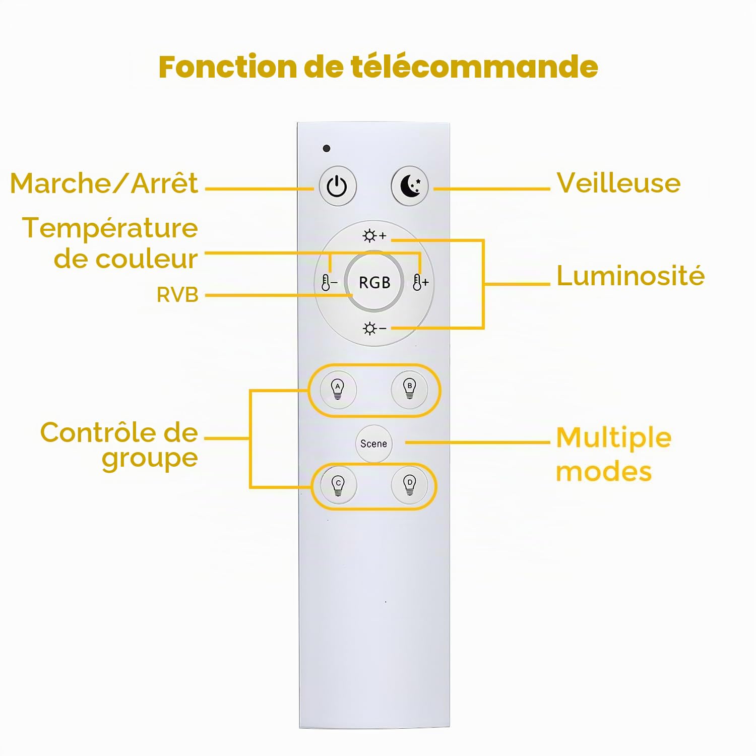 Lam(MS) pen 6x Spot encastré LED RGBW dimmable 10W, Bluetooth APP LED Spots Encastré RGB+blanc chaud+blanc froid Multicolore Downlight Smart Plafonnier 230V pour Couloir Salon Salle