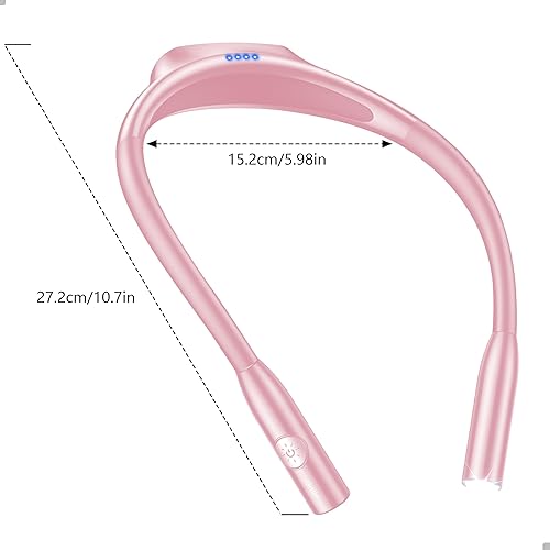 Miniatura 68 de Gritin Luz LED de lectura para cuello, luz de libro para leer en 3 colores, brillo regulable, brazos flexibles, más de 80 horas de tiempo de Negro